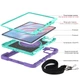 Противоударный чехол Carbon Capsule с подставкой 360° и ремешком на Xiaomi Pad 7 / Pad 7 Pro 11.2" Фиолетовый - изображение 3