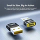 Адаптер — USB-C Female до USB Male (USB → Type-C OTG), підтримка PD100W, швидка зарядка, Чорний - изображение 2