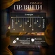 Гірлянда-штора Місяць та зірки 3×0,9 м 108 LED 12 фігур з 8 режимами IP44, Світлодіодна новорічна завіса від мережі 220 В для підсвічування вікон, стін, фотозон та святкового декору, Жовтий - зображення 2