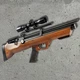 Пневматична гвинтівка Hatsan FlashPup-W PCP 4.5 мм з насосом Hatsan та прицілом 4x32 + кулі 200шт — bullpup з дерев’яним ложем, 30 Дж, регульована - изображение 2