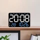 Часы Deepfox DS-6652 LED цифровые электронные настенные/настольные Будильник Дата Температура 27,5х18,3см синий - изображение 11