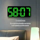 Часы Deepfox YX-2804 LED цифровые электронные настенные/настольные Будильник Дата Температура 33,7х16см злёный - изображение 4