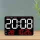 Часы Deepfox DS-6652 LED цифровые электронные настенные/настольные Будильник Дата Температура 27,5х18,3см красный - изображение 11
