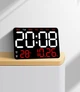 Часы Deepfox DS-6652 LED цифровые электронные настенные/настольные Будильник Дата Температура 27,5х18,3см красный - изображение 13