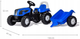 Traktor na pedałach Rolly Toys Kid Landini z przyczepą Niebieski (4006485011841) - obraz 6