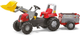 Traktor na pedałach Rolly Toys Junior RT z przyczepą i łyżką Czerwony (4006485811397) - obraz 1
