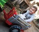 Traktor na pedałach Rolly Toys Junior RT z przyczepą i łyżką Czerwony (4006485811397) - obraz 10