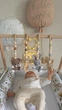 Напольный мобиль BABY GYM с игрушками, стойка Монтессори, тренажер для младенцев, Лесной - изображение 6