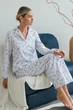 Пижама Forli Пижамный костюм из фланели с брюками Moon XXL Белый FL0057-24-69_XXL - изображение 2