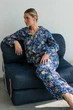Пижама Forli Пижамный костюм из фланели с брюками Ester XL Синий FL0057-22-69_XL - изображение 2