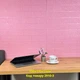 Самоклеющаяся декоративная 3D панель под Розовый кирпич 700x770x3 мм - изображение 4