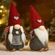 Новогодний эльф 24 см, гном новогодний маленький, рождественский гном на лыжах мальчик - изображение 4