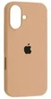 Чохол Silicone Premium case MagSafe з захистом камери та дисплея для iPhone 16 Full Protective desert gold 1801 - изображение 1
