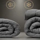 Одеяло MirSon зимнее Евро 220x240 см Шелковое Супер Теплое №9003 Eco Light Gray (2200005993521) - изображение 4
