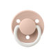 Пустышка BIBS De Lux Silicone Round (круглая) – (светится в темноте) Blush GLOW 0-36мес - изображение 2