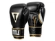Рукавички тренувальні TITLE Boxeo Mexican Leather Training Gloves Quatro 12 унцій чорний/білий (5174) - изображение 2