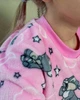 Махрова піжама для дівчинки (кофта та штани) з малюнком Носи своє 98 Рожевий (p-4081-129357) - изображение 5