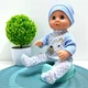 Пупс функциональный Чудо Малыш 7 функций бутылочка соска горшок в комплекте 33 см Голубой (2430YLL-T-DM-UA) - изображение 2