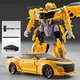 Игрушка робот трансформер Бамблби BumbleBee Hornet Knight 19см WS Toys с набором оружия - изображение 3