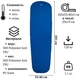 Коврик самонадувный туристический 185х53/40х5 см Tribe Comfort Lite (T-BB-0006-blue) - изображение 2