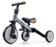 Rowerek trójkołowy Milly Mally Optimus Plus 4w1 szary 5307 (5901761128543) - obraz 3