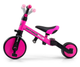 Rowerek trójkołowy Milly Mally Optimus Plus 4w1 różowy 5304 (5901761128512) - obraz 8