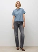 Футболка хлопковая женская Vero Moda 10294544 XS Dusty Blue (5715724093423) - изображение 3