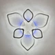 Светильник потолочный светодиодный LUMINARIA AZALIA RGB 80W+10W 6R 680/120 WHITE/ICE 220V IP20 с пультом ДУ - изображение 6