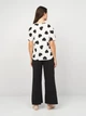 Пижама (футболка + штаны) женская хлопковая Trendyol THMSS25PT00277 M White/Multicolor (8684737079991) - изображение 2