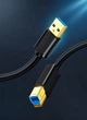 Кабель Ugreen USB 3.0 Type-A - USB Type-B для принтеров, сканеров, МФУ 1 м Black (US210) - изображение 2