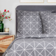 Комплект постільної білизни Homla Felix Grey Підковдра 160 x 200 см + 2 наволочки 70 x 80 см бавовняний Сірий (5904183851648) - зображення 6