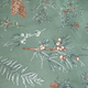 Komplet pościeli Homla Foret Poszewka na pościel 160 x 200 cm + 2 poszewki na poduszki 70 x 80 cm z mikrofibry w szyszki Zielony (5904183852539) - obraz 2