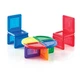 Магнитный конструктор Guidecraft PowerClix Solids, 44 детали (G9421) - изображение 4
