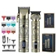 Тример машинка для стрижки волосся VGR V-670 Professional Set 2в1 USB золотистий (RZN-23096420) - изображение 1