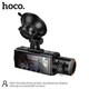 Видеорегистратор HOCO DI61 Три экрана Wi-Fi Запись 720p 145° Обзор Камера Передняя Задняя Парковочный Монитор Black - изображение 8