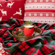 Комплект постільної білизни Homla Holly Jolly Tartan Підковдра 220 x 200 см + 2 наволочки 70 x 80 см бавовняний в клітинку Червоно-зелений (5902869942031) - зображення 14
