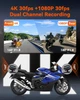 Видеорегистратор Vantrue F1 4K для мотоциклов (передняя и задняя камера) - изображение 8
