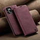 Чехол книжка Caseme с магнитом для iPhone 13 Pro Max бордовый бумажник - изображение 2