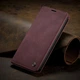 Чехол книжка Caseme с магнитом для iPhone 13 Pro Max бордовый бумажник - изображение 5