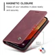 Чехол книжка Caseme с магнитом для iPhone 13 Pro Max бордовый бумажник - изображение 4