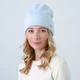 Шапка женская LuckyLOOK Бини MAELYS 843-882 One Size Голубой (2933534843882) - изображение 3