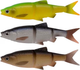 Набір м’яких приманок Savage Gear 3D LB Roach Swim n Jerk 7.5 см 4 г Firetiger (5706301574374) - зображення 3
