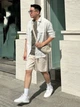 Шорты хлопковые мужские Uniqlo 820337640 XL Молочные (1159846162) - изображение 4