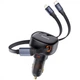 Автомобильное Зарядное Устройство Baseus Enjoyment Pro Car Charger C+Retractable C & iP Cable 60W black - изображение 8