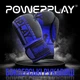 Боксерские перчатки PowerPlay 3086 Matt Challenger 10 унций Черно-Синие (PP_3086_10oz_Bl/Navy) - изображение 2