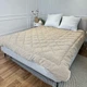 Одеяло двуспальное открытое двустороннее из овечьей шерсти Arda Camell wool 21437 175х215 см бежевое 5149157 - изображение 4