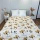 Одеяло двуспальное открытое двустороннее из овечьей шерсти Arda Camell wool 21437 175х215 см бежевое 5149157 - изображение 5