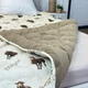 Одеяло двуспальное открытое двустороннее из овечьей шерсти Arda Pure Wool 21440 175х215 см капучино 5149160 - изображение 4