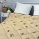 Ковдра полуторна стьобана зимова зі штучної вовни Leri Max Pur Wool 21469 150х210 см коричнева 5149678 - зображення 1