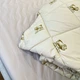 Ковдра полуторна стьобана зимова зі штучної вовни Leri Max Pur Wool 21469 150х210 см коричнева 5149678 - зображення 6